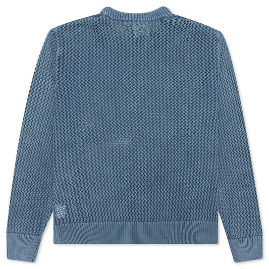 Pigment Dyed Loose Gauge Sweater - Seafoam