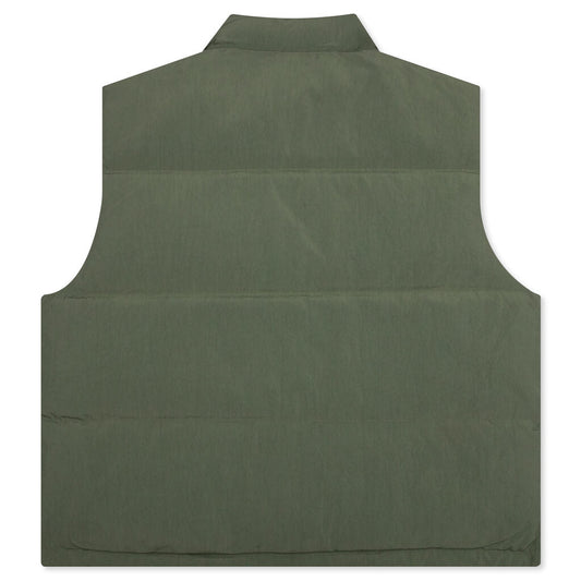Reverse Down Workgear Vest - Olive
