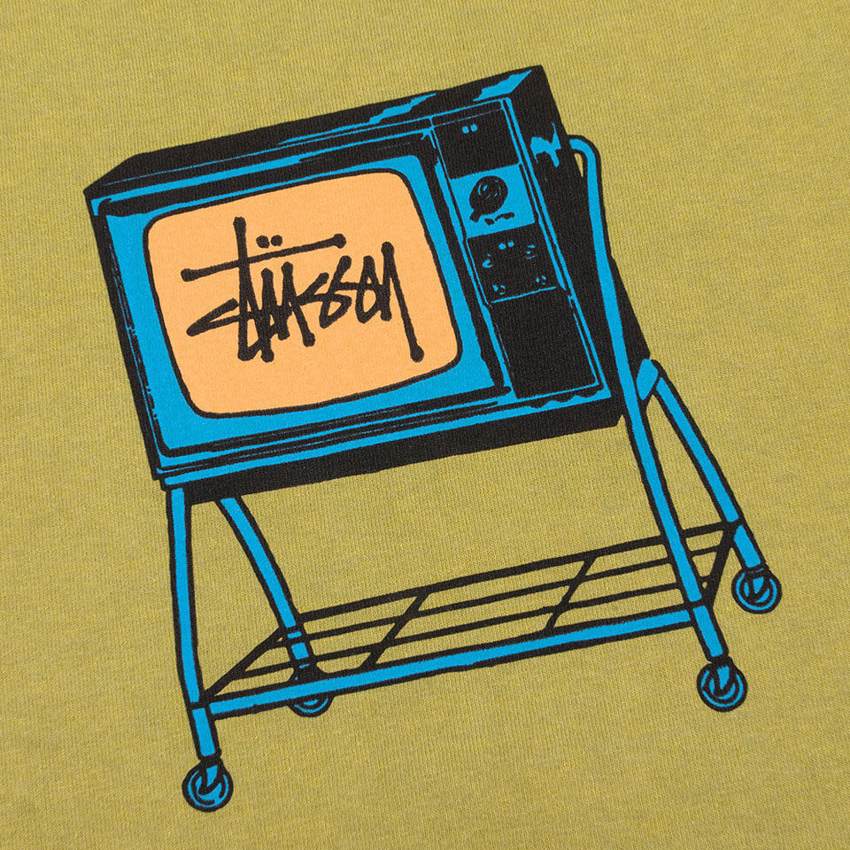 Rolling TV Pig Dyed Tee - Citron