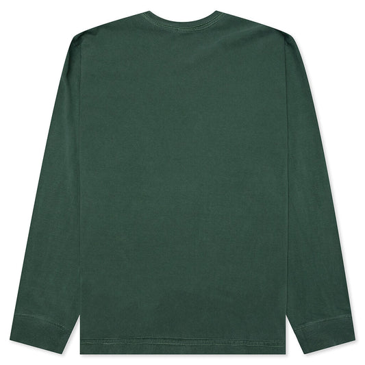 S Wreath Pigment Dyed L/S Tee - Pine