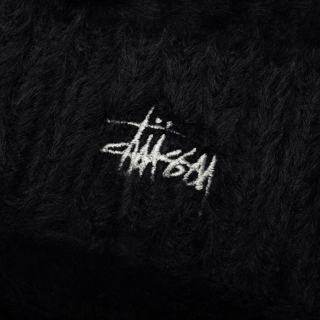 Shaggy Cuff Beanie - Black