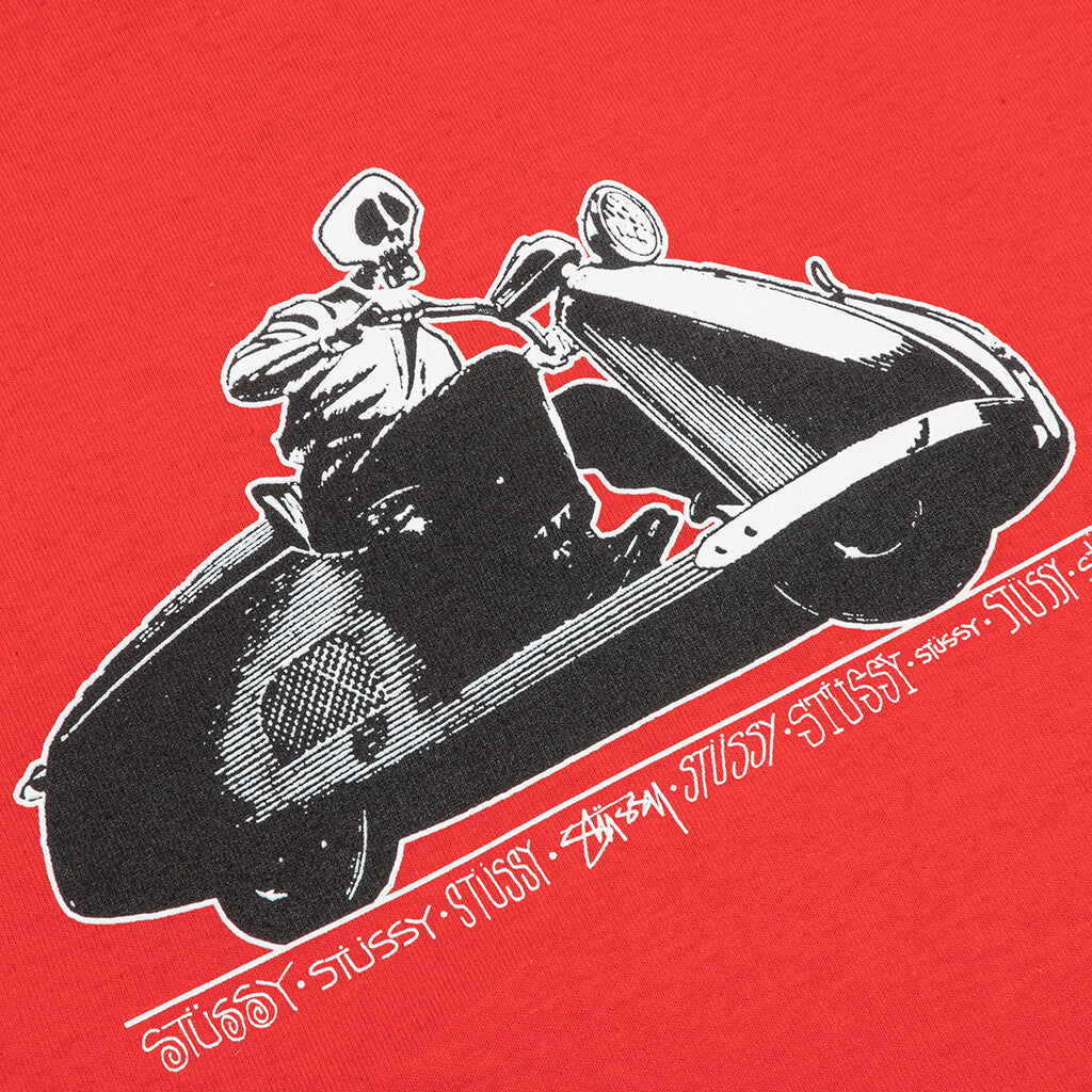 Skull Scooter Tee - Red