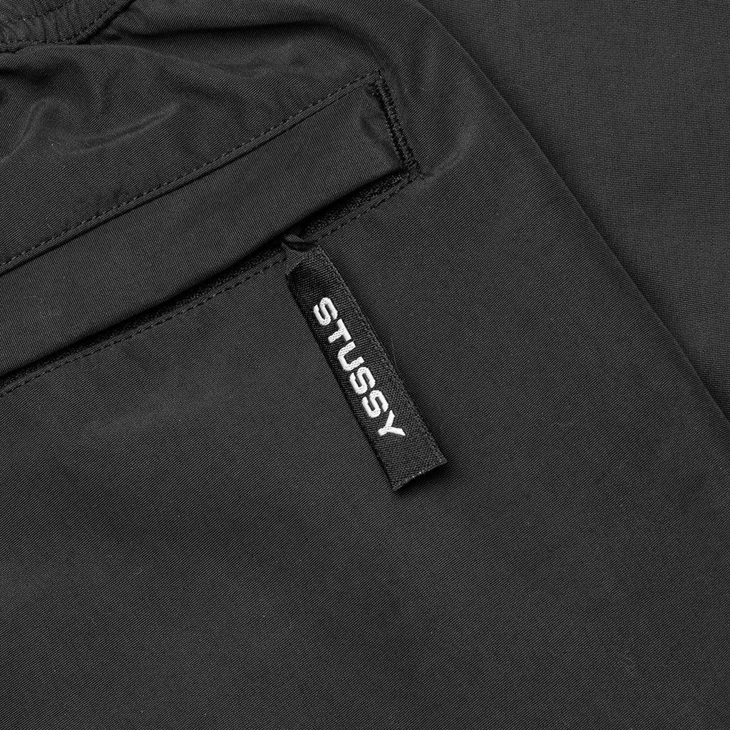 Solid Taped Seam Cargo Pant - Black