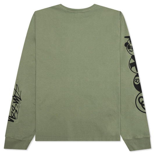 Stacked Pigment Dyed L/S Tee - Artichoke