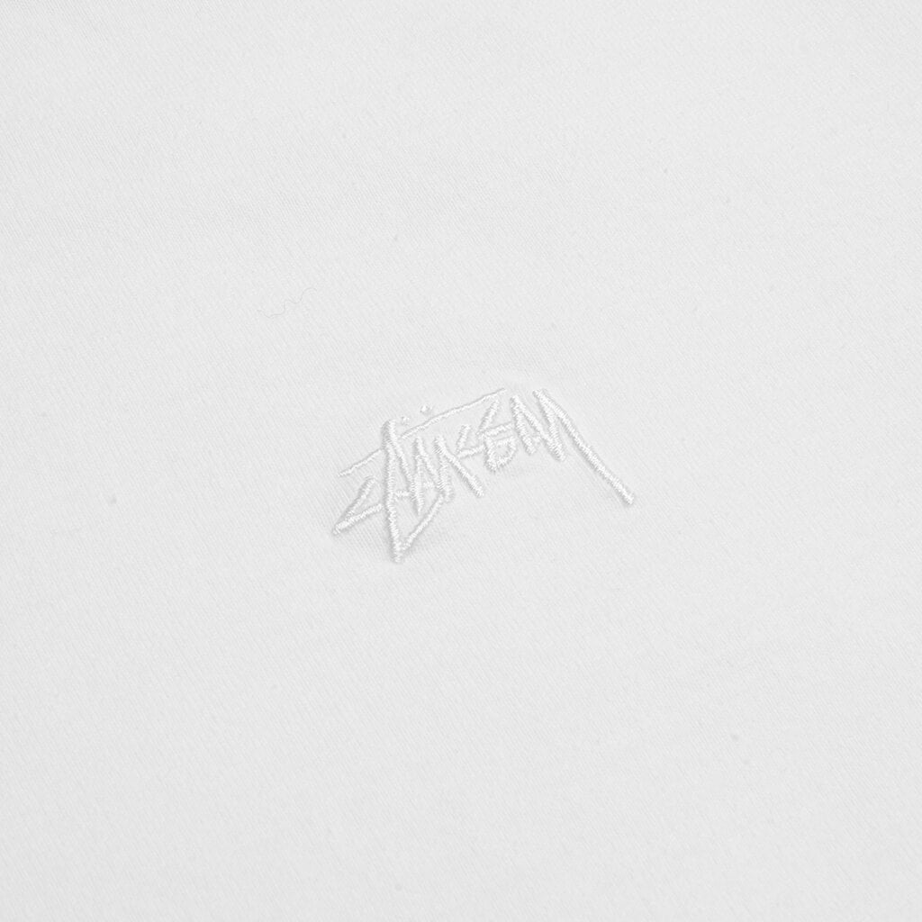 Stock Logo S/S Crew - White