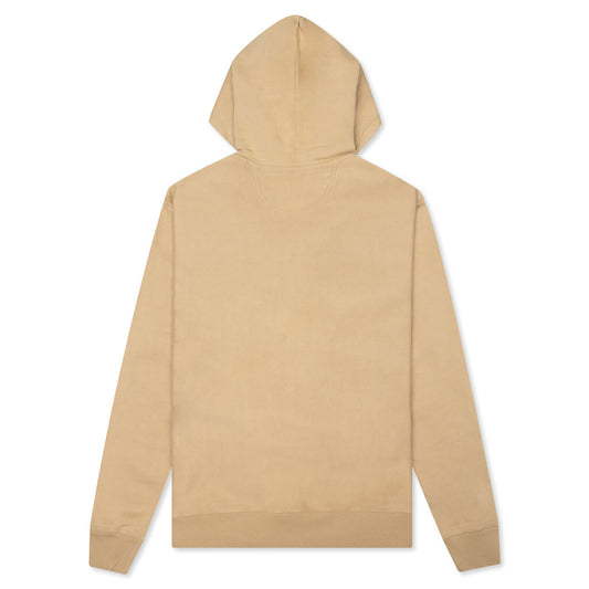 Stock Logo Zip Hoodie - Beige