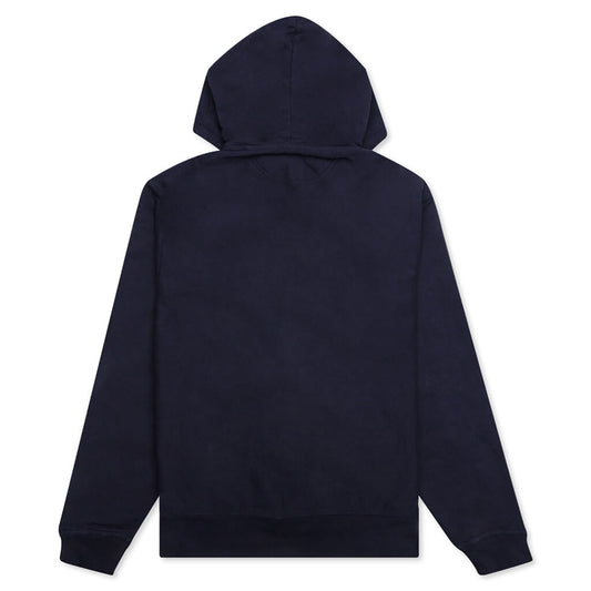 Stock Logo Zipper Hoodie - Navy
