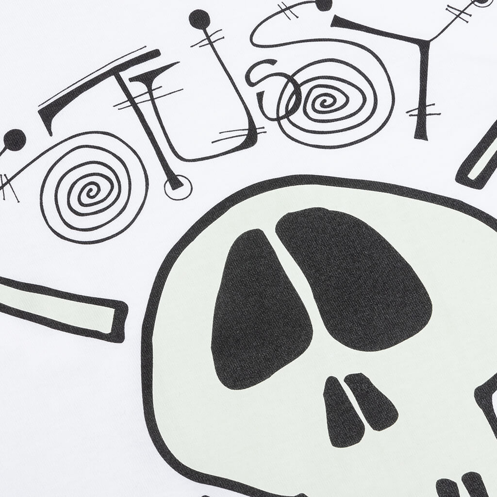Surf Skate Skull Tee - White