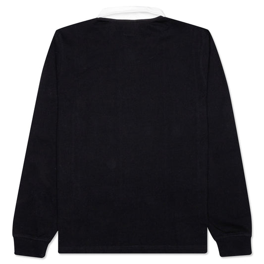 Vert Stripe L/S Rugby - Black