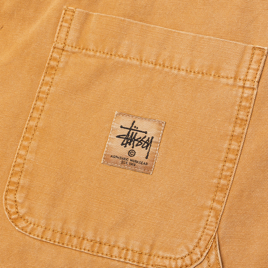 Washed Canvas Work Pant - Gold