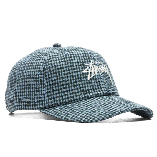 Wool Check Big Stock Low Pro - Blue