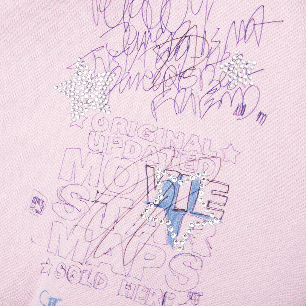 Sum One in Hollywood Luvs Me Crewneck Sweatshirt - Pink
