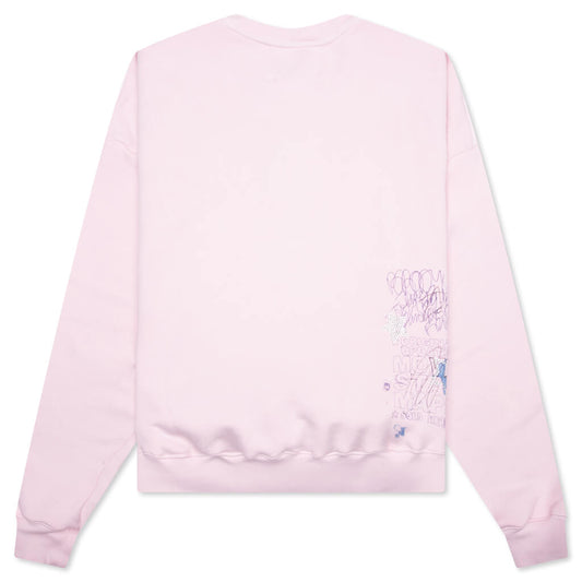 Sum One in Hollywood Luvs Me Crewneck Sweatshirt - Pink