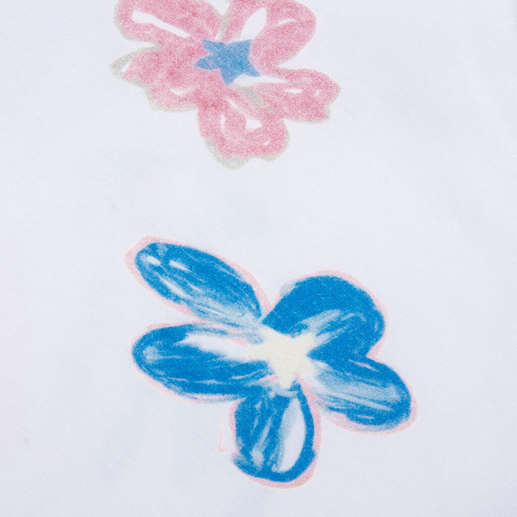 Super Bloom Boxy Tee - White