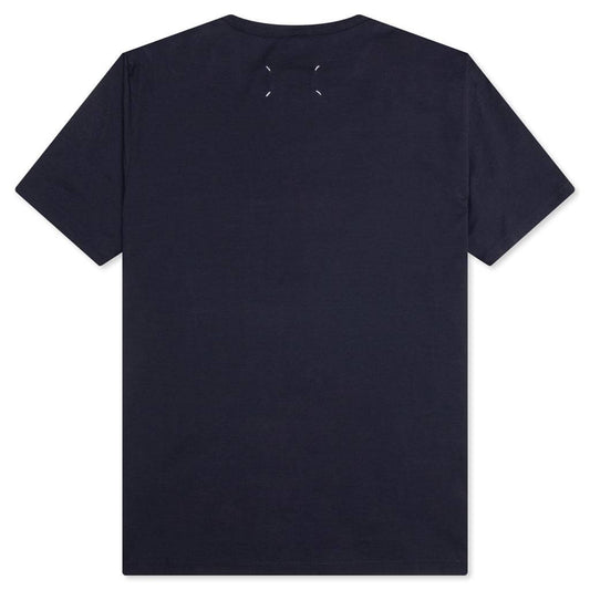 Upside Down Logo T-Shirt - Blue/Tonal Embroidery