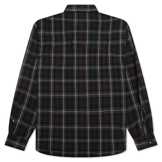 Tartan Check L/S Shirt - Black