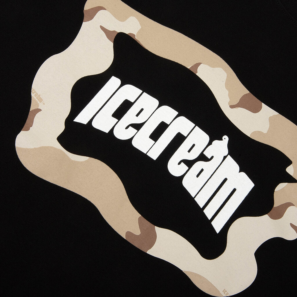 Taupe S/S Tee - Black