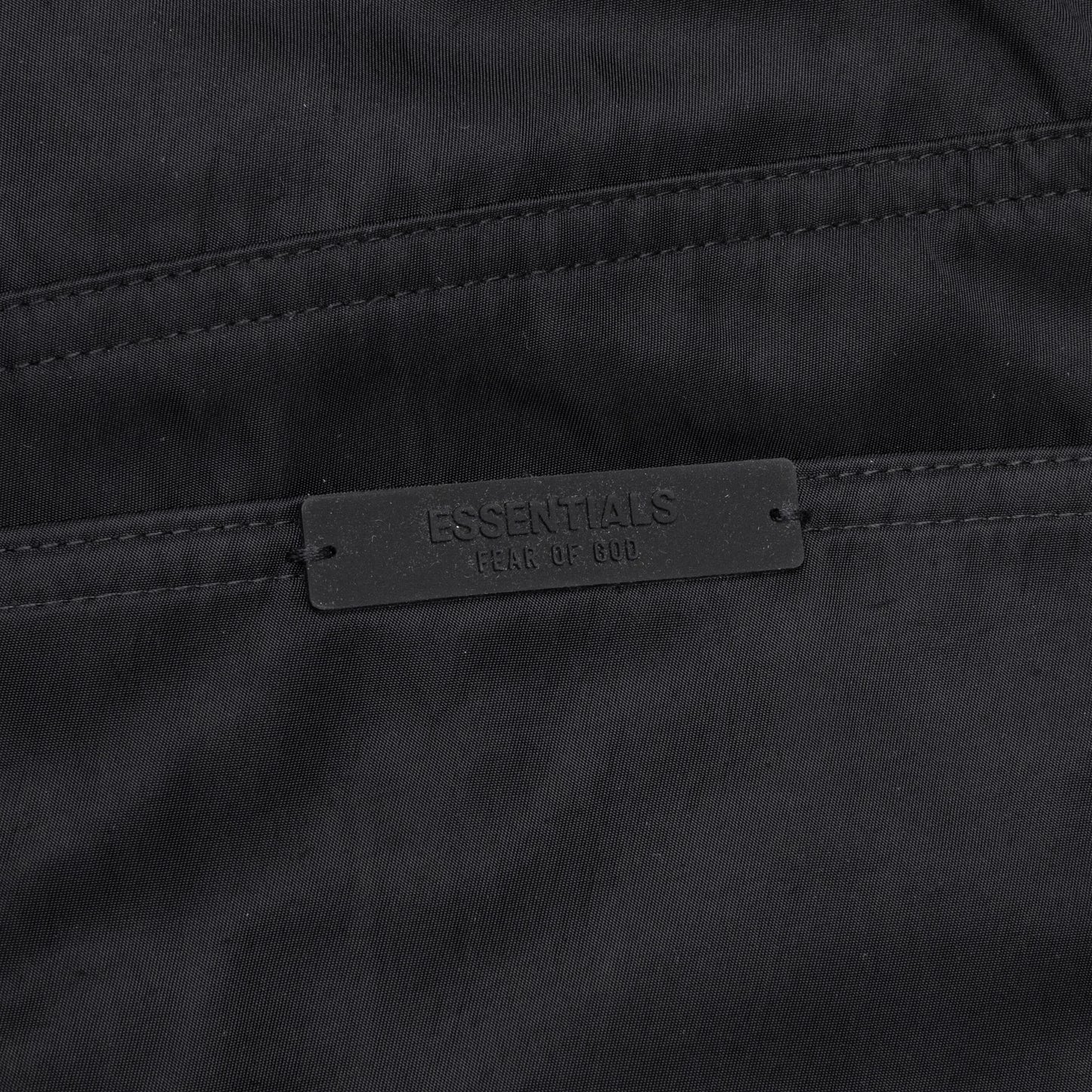 Textured Nylon 5-Pocket Pant - Black
