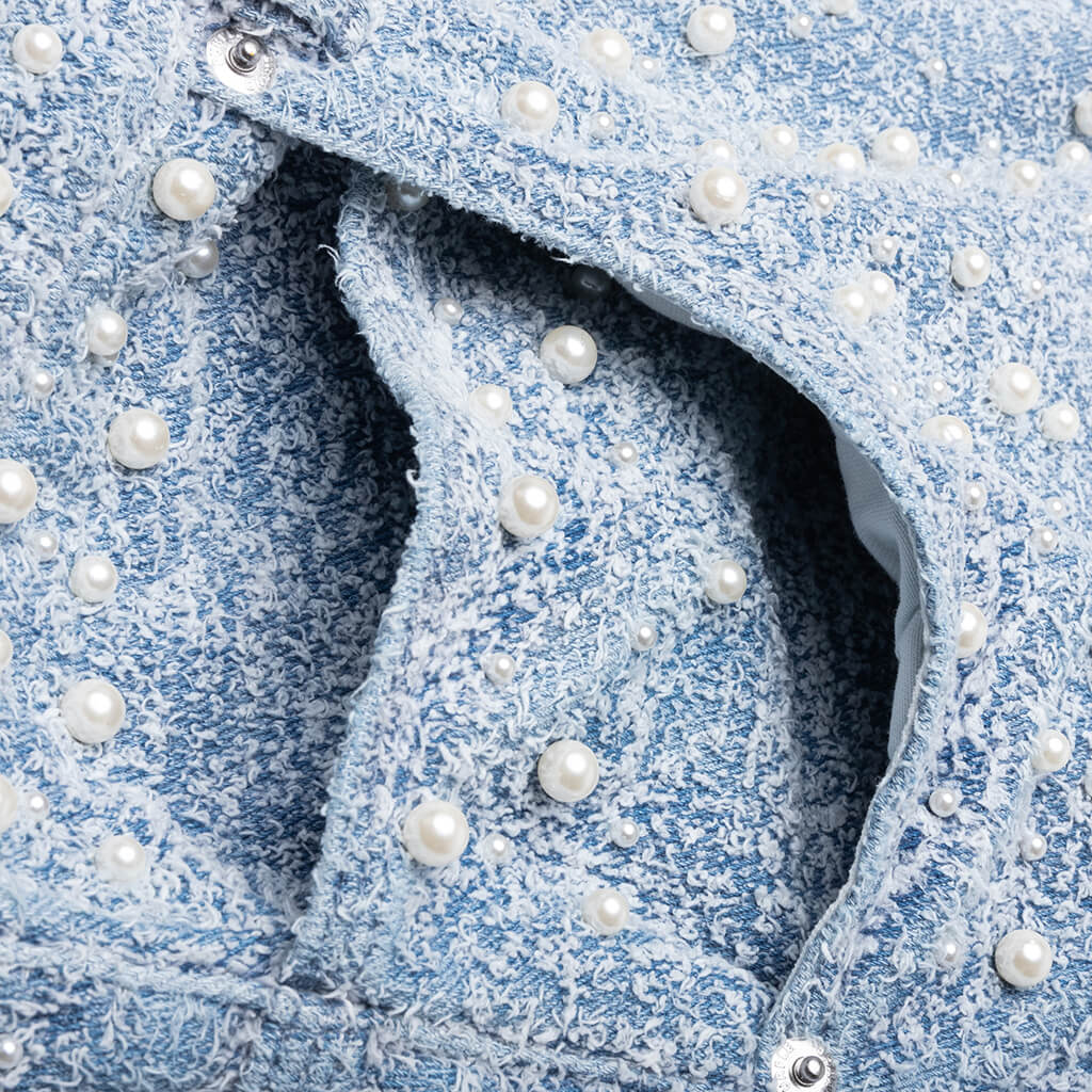 Textured Pearl - Light Indigo