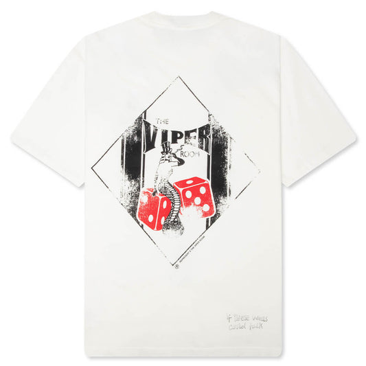 Represent x The Viper Room Dice T-Shirt - Flat White