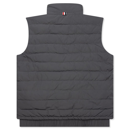 4Bar in Poly Twill Down Filled Ski Vest - Medium Grey