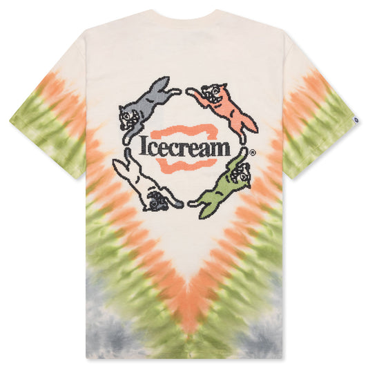 Tie Dye S/S Knit - Antique White