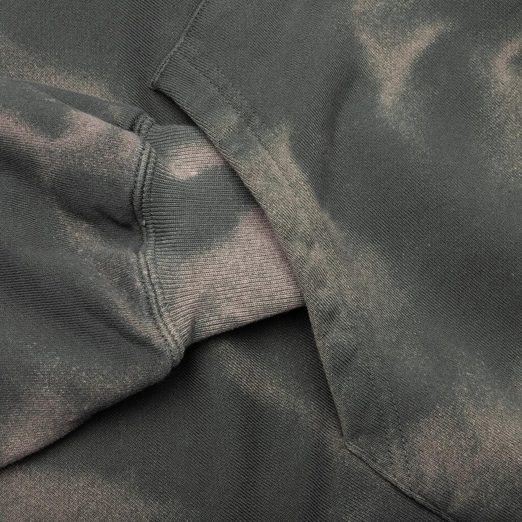 Tie Dye Sweat L/S Parka - Olive Drab