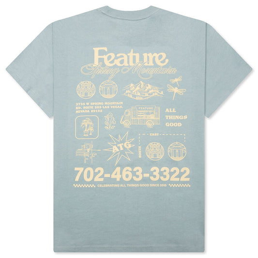 Town Ad Tee - Goblin Blue