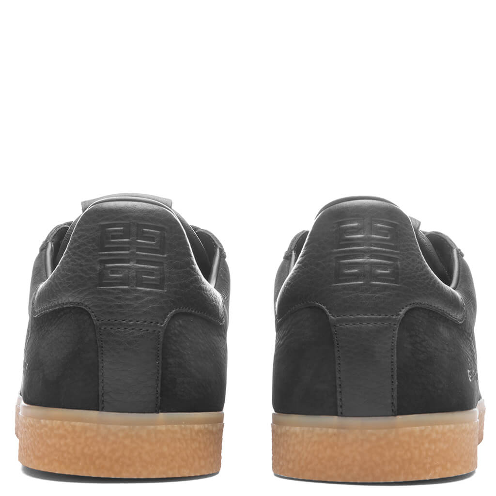Town Nubuck and Leather Sneakers - Black