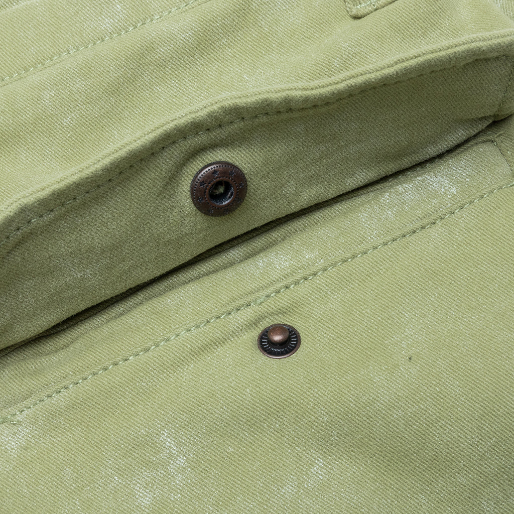 Twill Cargo Wide Leg Pant - Green