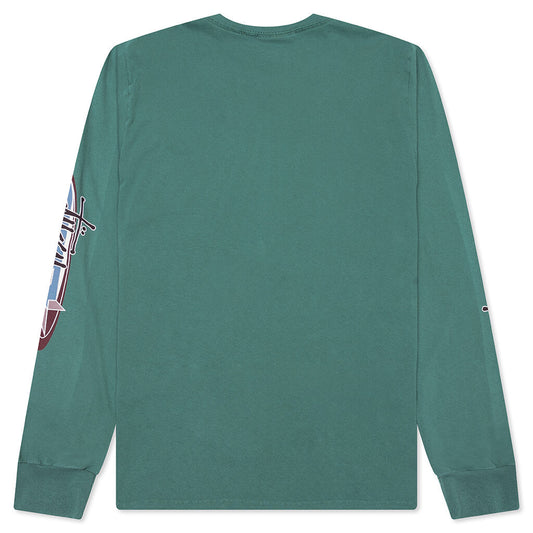 Two Star Pigment Dyed L/S Tee - Pine