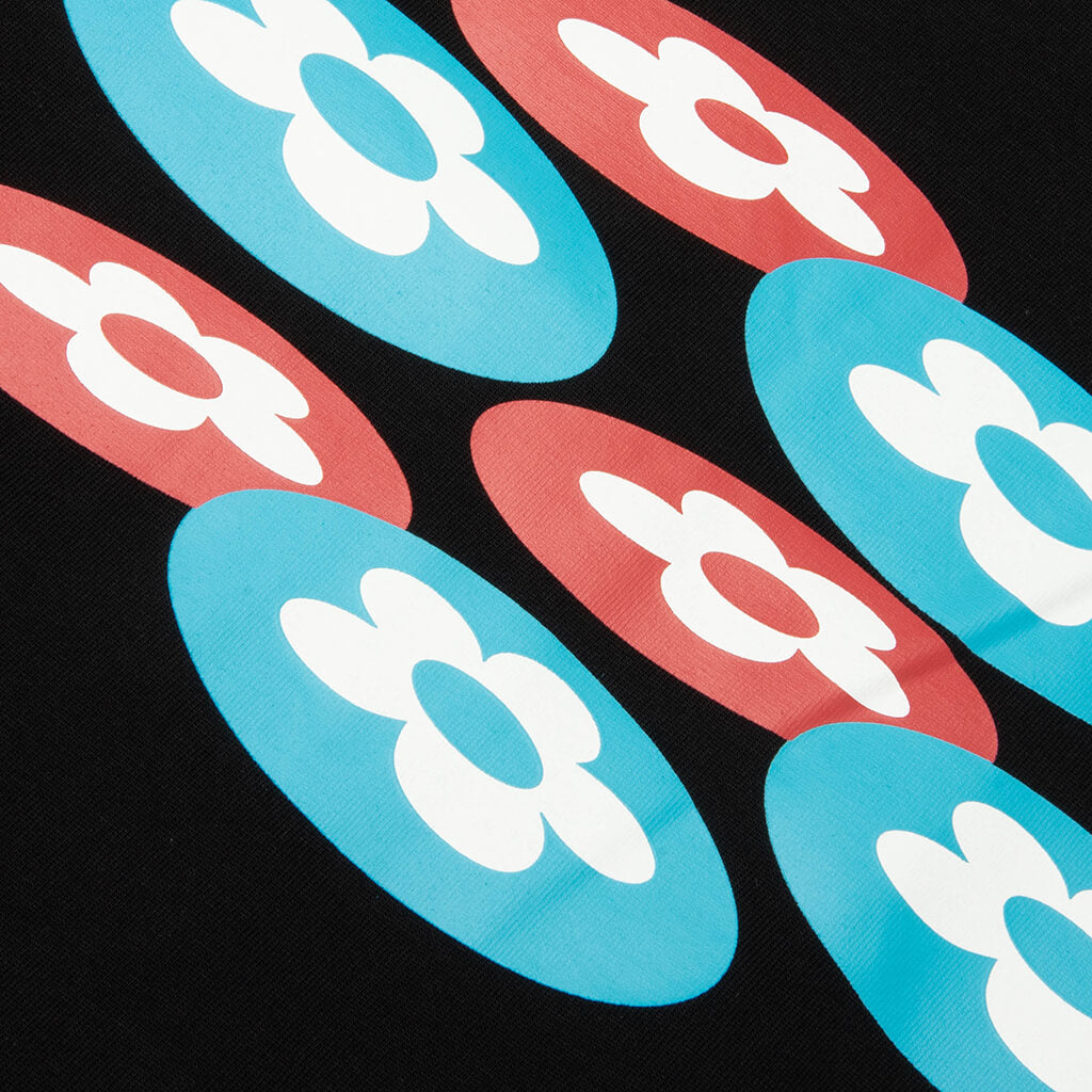 Two Flower Tee - Black