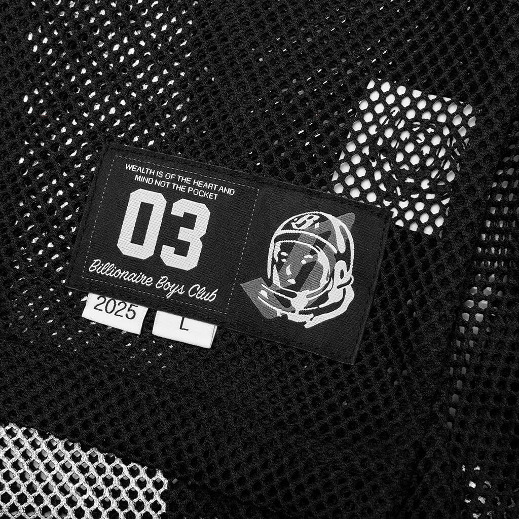 Varsity S/S Crop Fit Knit Football Jersey - Black