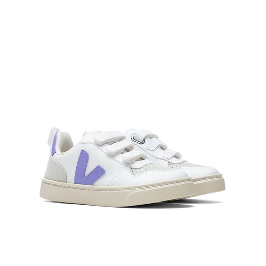 Kid's V-10 Velcro CWL - White/Lavande