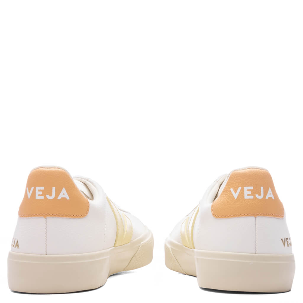 Women's Campo Chromefree Leather - White/Sun Peach