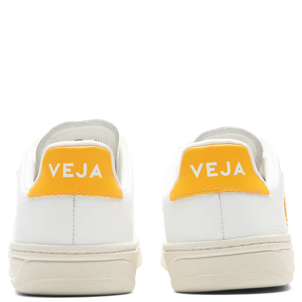 Women's V-12 Leather - Extra White/Ouro