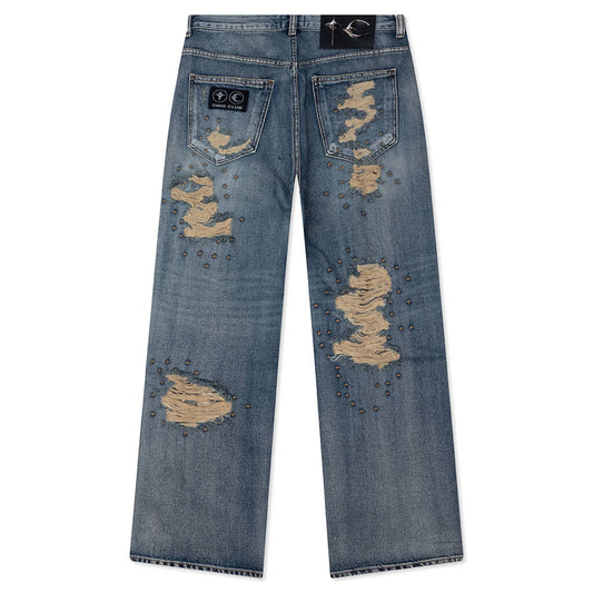 Vintage Double Knee Pants - Blue