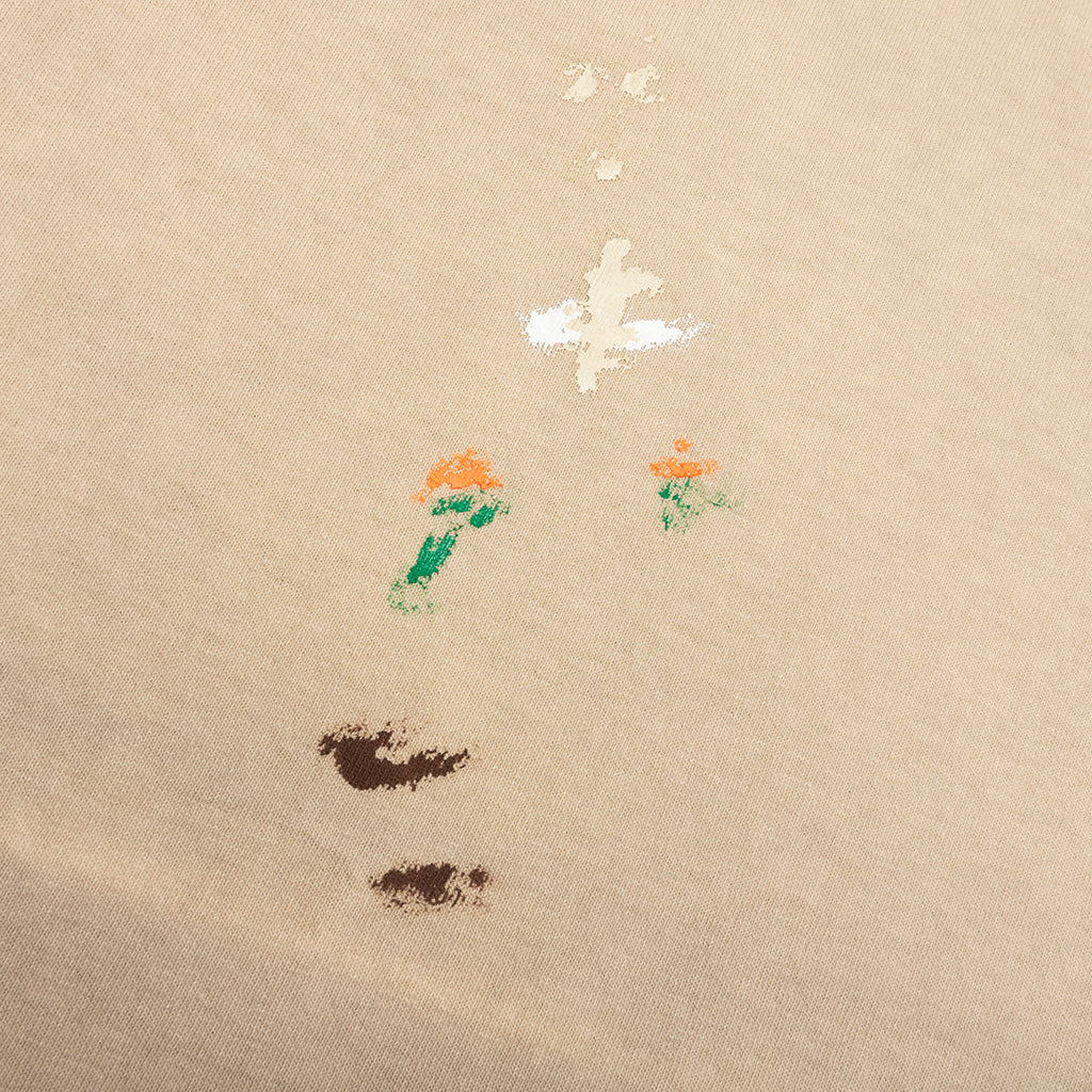 Vintage Logo Painted Tee - Taupe