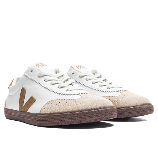 Volly O.T. Leather - White/Tent Bark