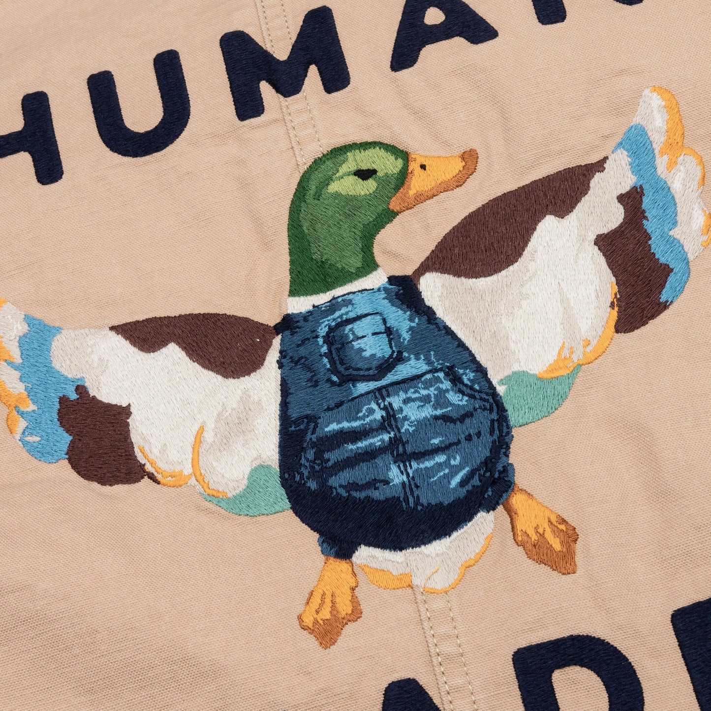 Washed Duck Coverall Jacket - Beige