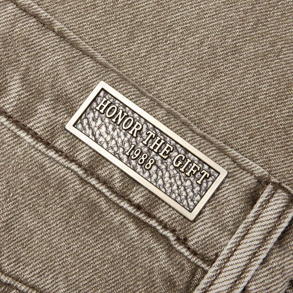 Washed Twill Pant - Taupe