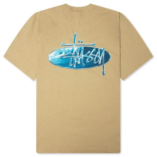 Wave Oval Tee - Khaki