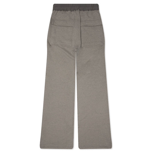 Wide Pusher Sweat Pants - Grey Melange