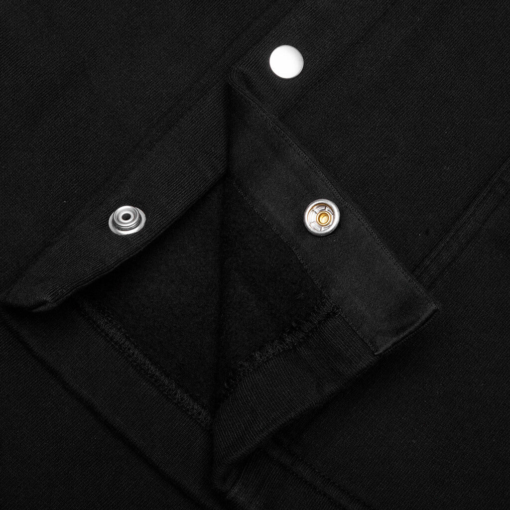 Wide Pusher Sweat Pants - Black
