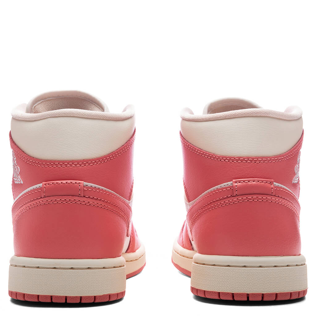 Women's Air Jordan 1 Mid - Sail/Pink Salt/Guava Ice/Muslin