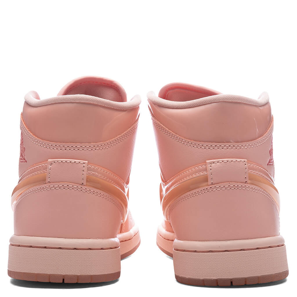 Women's Air Jordan 1 Mid 'Patent Valentines Day' - Washed Coral/Pink Salt