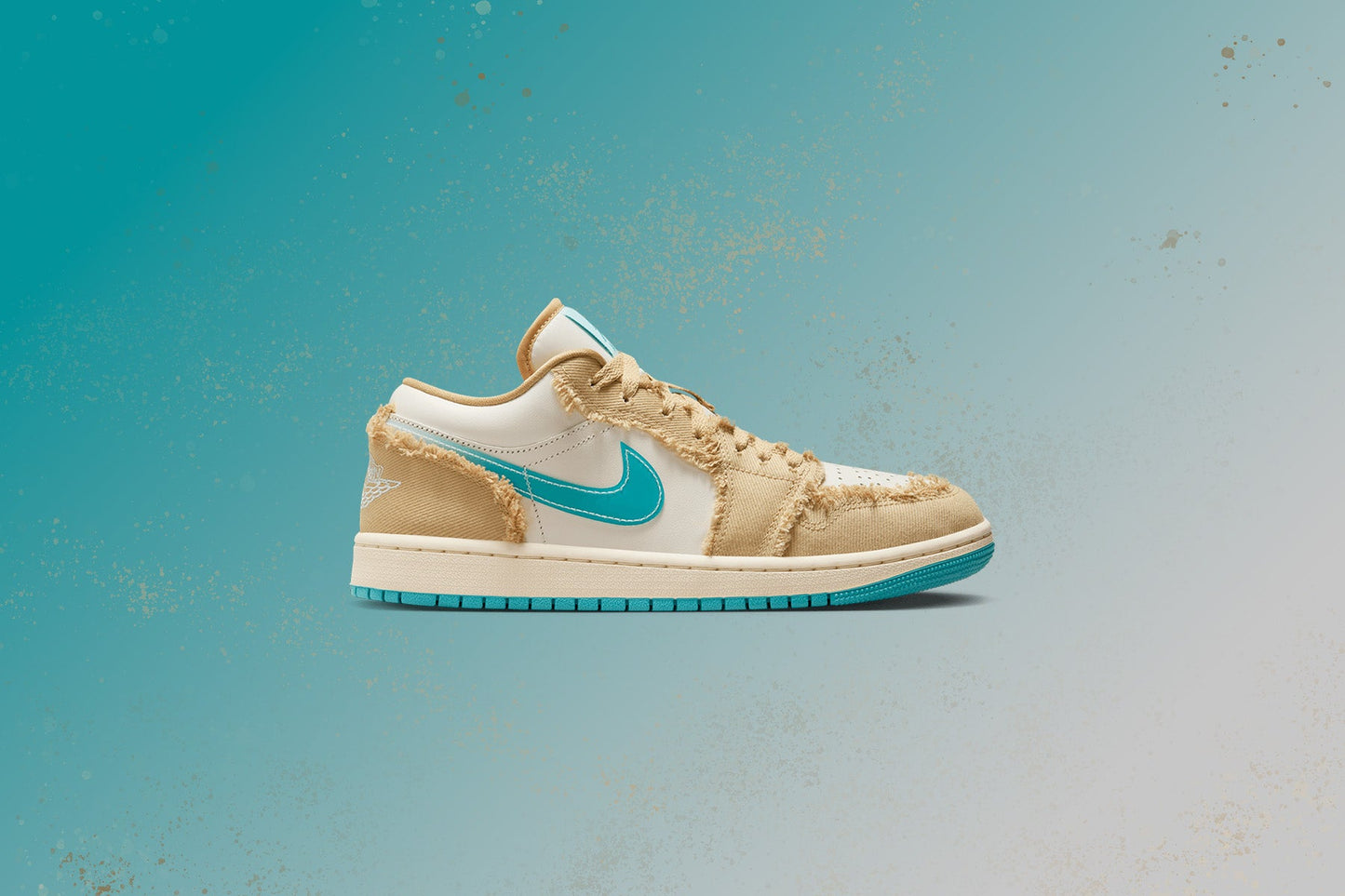Women's Air Jordan 1 Low 'Beachside' - Sesame/Dusty Cactus/Glacier Blue