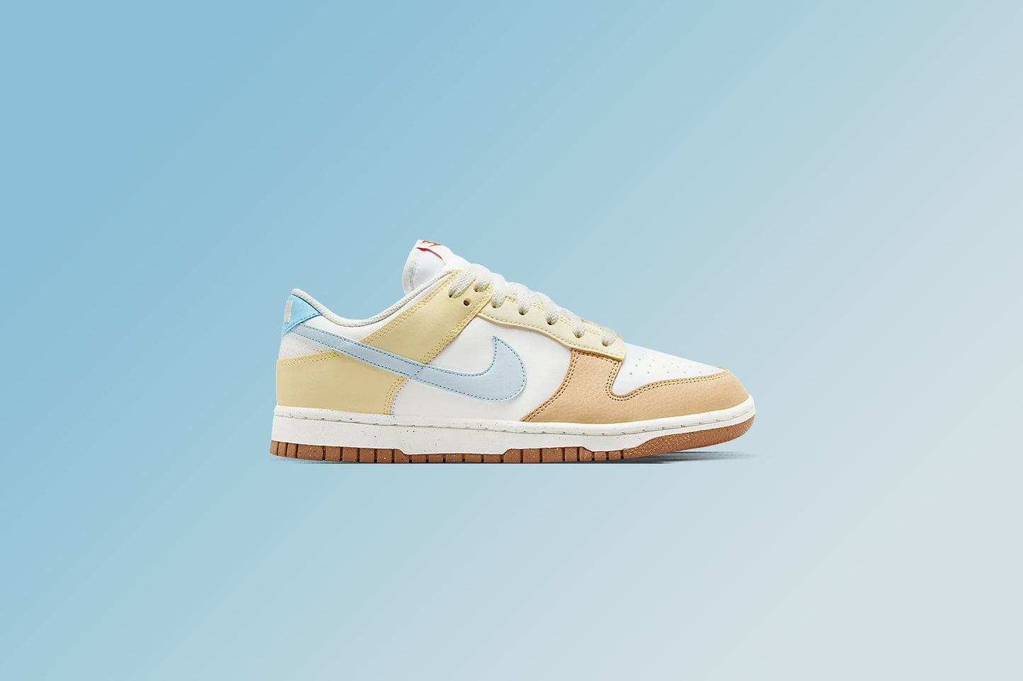 Women's Dunk Low 'Soft Yellow' - Summit White/Glacier Blue/Aquarius Blue
