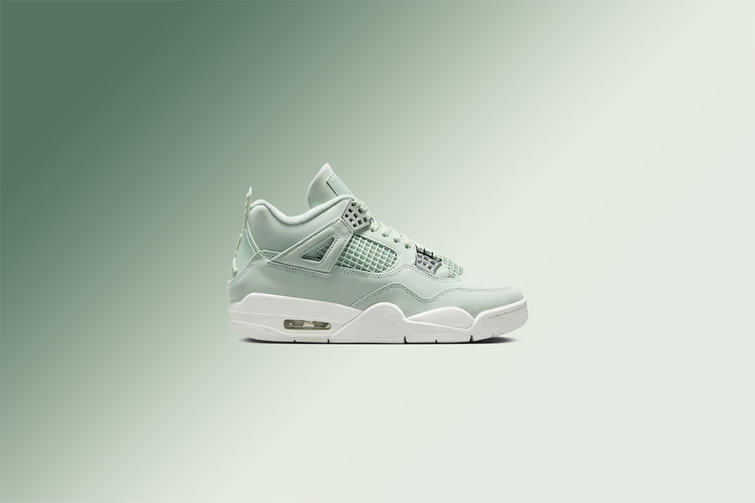 Women's Air Jordan 4 Retro 'Abundance'- Seafoam/Sail/Metallic Silver