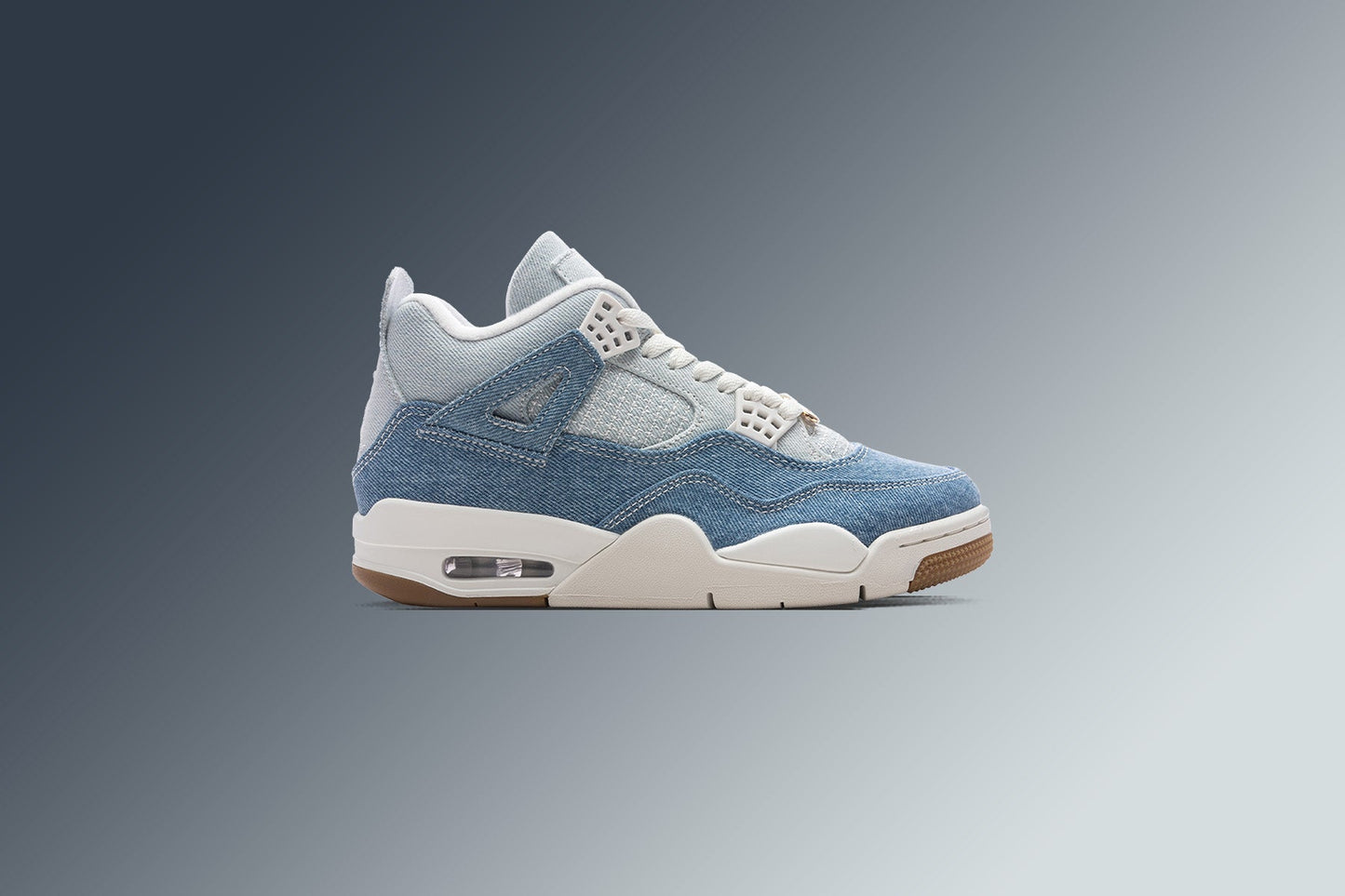 Women's Air Jordan 4 Retro Tex 'Worn Blue' - Sail/Gum Light Brown/Worn Blue